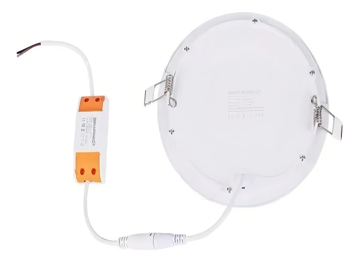 Panel Led Incrustar Redondo Luz Cálida 12w Certificadas Color Blanco - Image 2