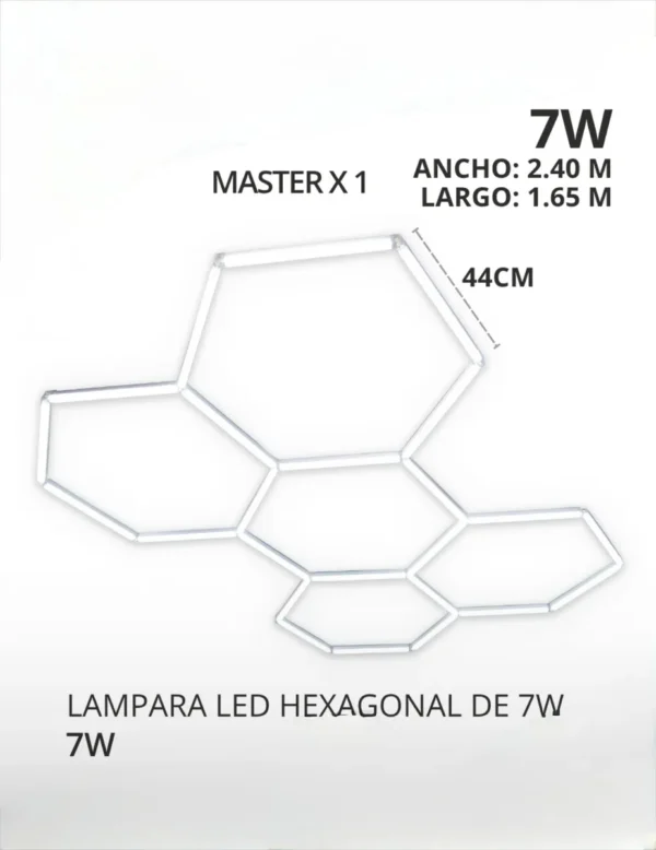 Lampara Colmena Hexagono 44cm/cu Blanco